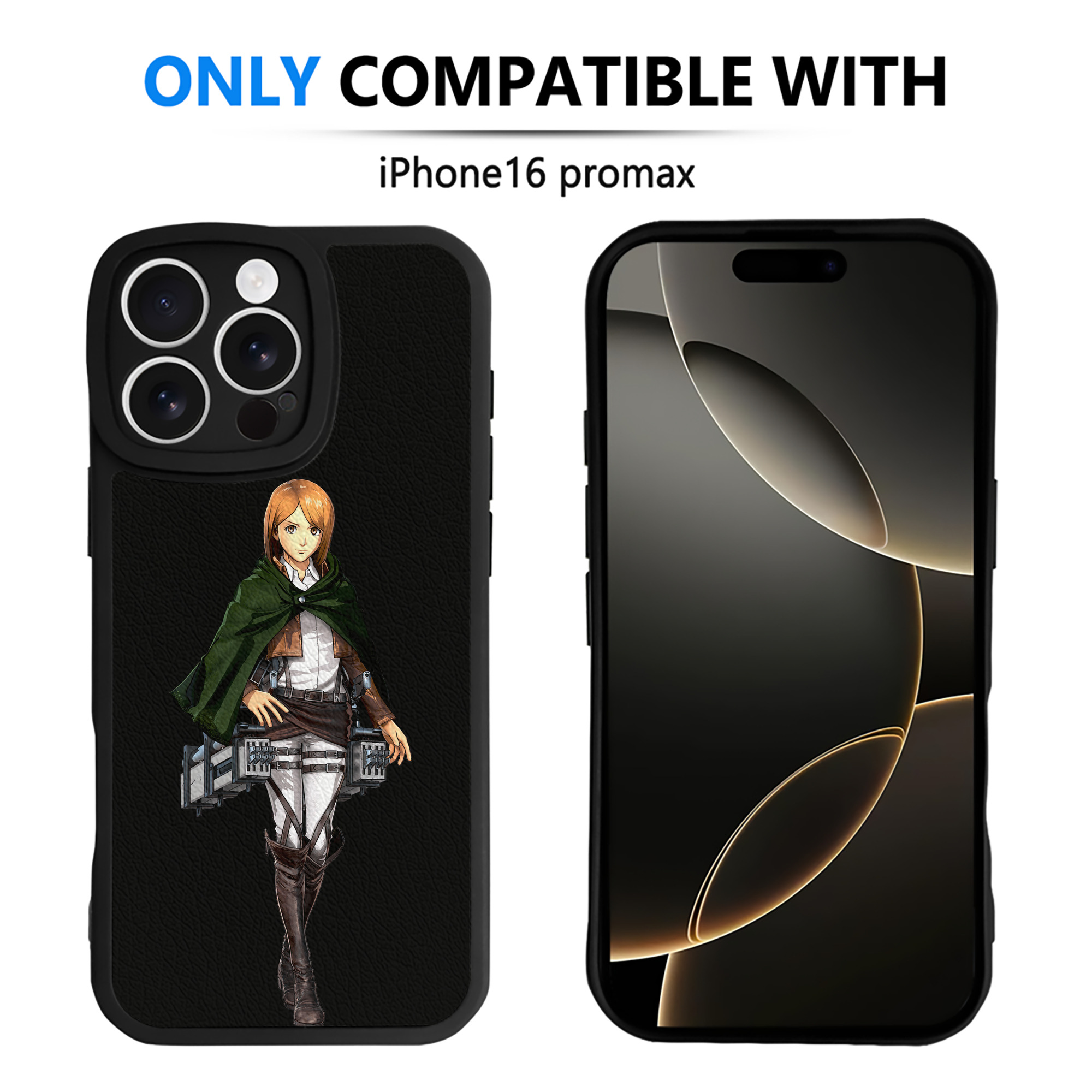 （画像用） 進撃の巨人 ペトラ·ラル Attack on Titan Petra Rall 【iPhone 16シリーズ対応】シリコンスマホケース（レザー調） 材質：シリコン